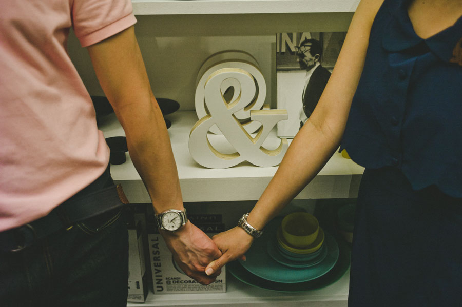 NGV shop melbourne couple holding hands