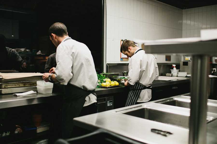 Chefs preparing at Vue De Monde Melbourne