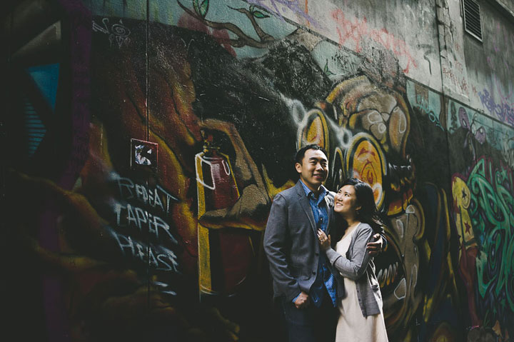 Martin and Ling Bourke Street Graffiti Wall