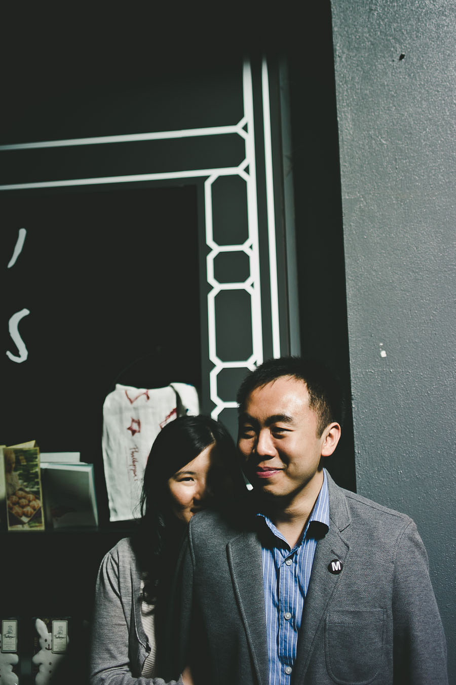 Couple in front of Presgrave Place