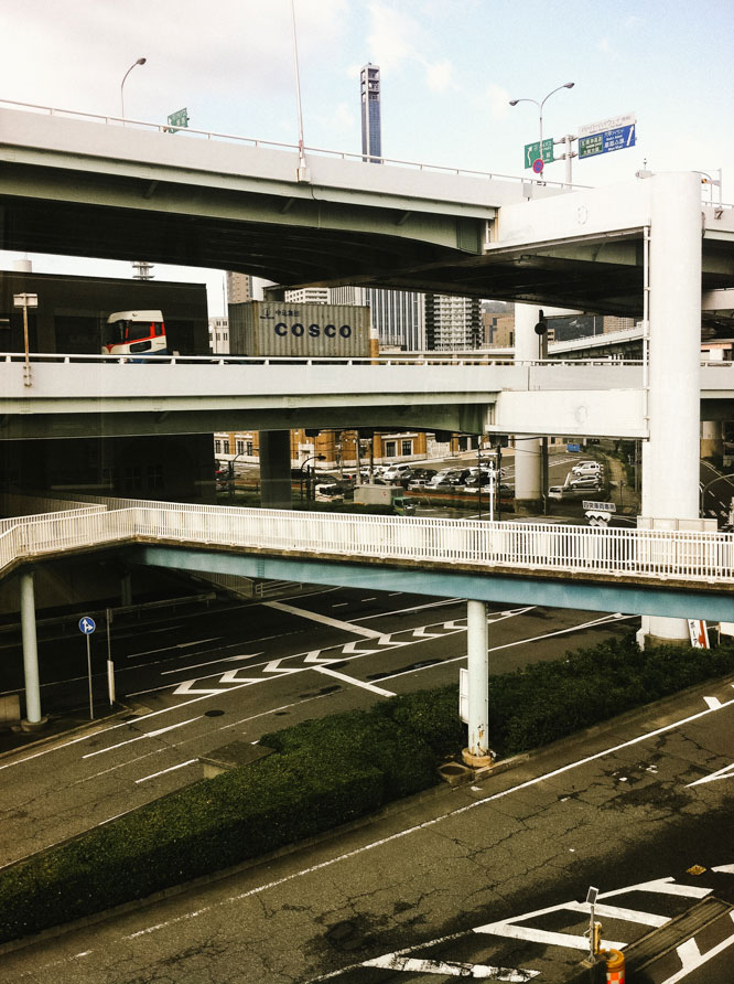 Travel photograph of Kobe's highways