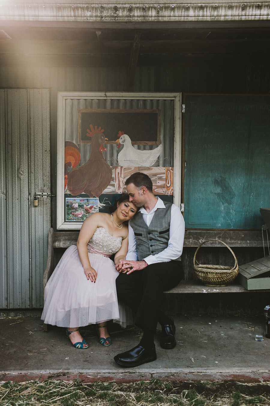 Melbourne wedding barn couch retro photography
