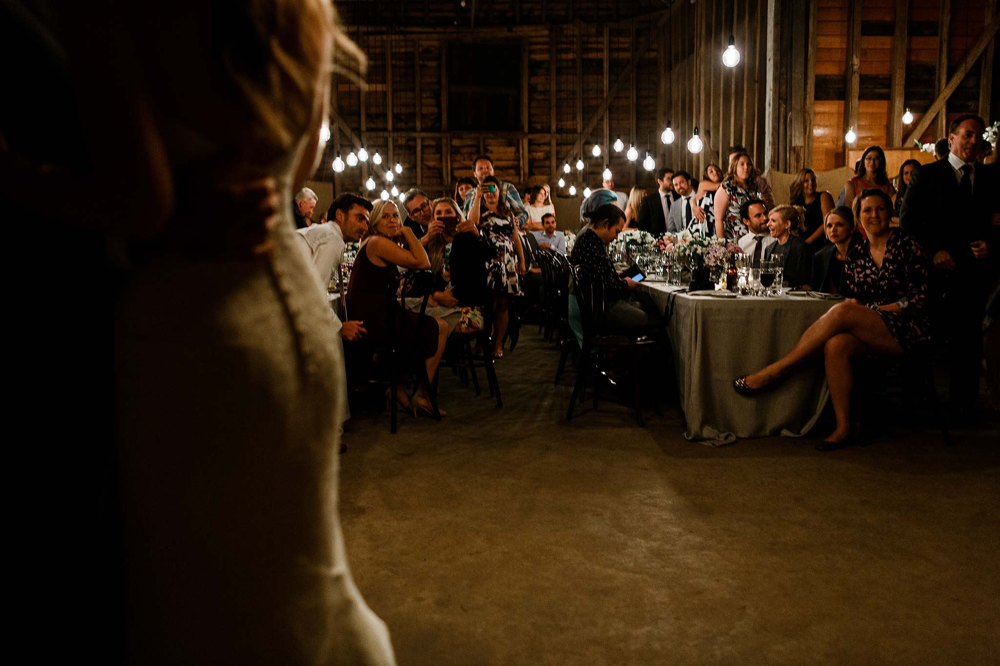 Launceston-Brickendon-barn-Wedding-Photographer-reception-first-dance