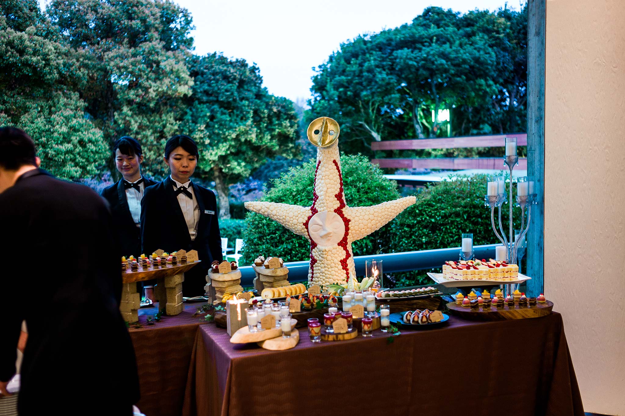 Osaka-Banpaku-Geihinkan-Wedding-reception-dessert