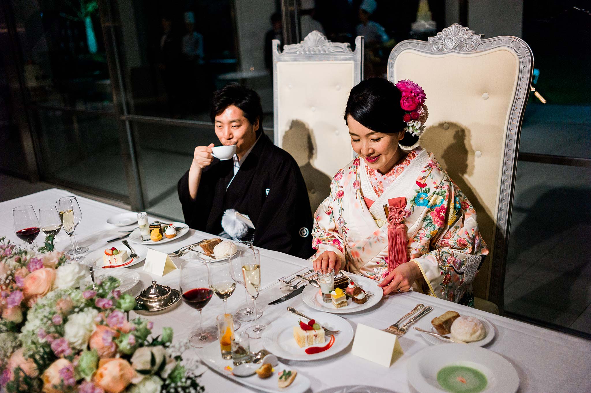 Osaka-Banpaku-Geihinkan-Wedding-reception-dessert