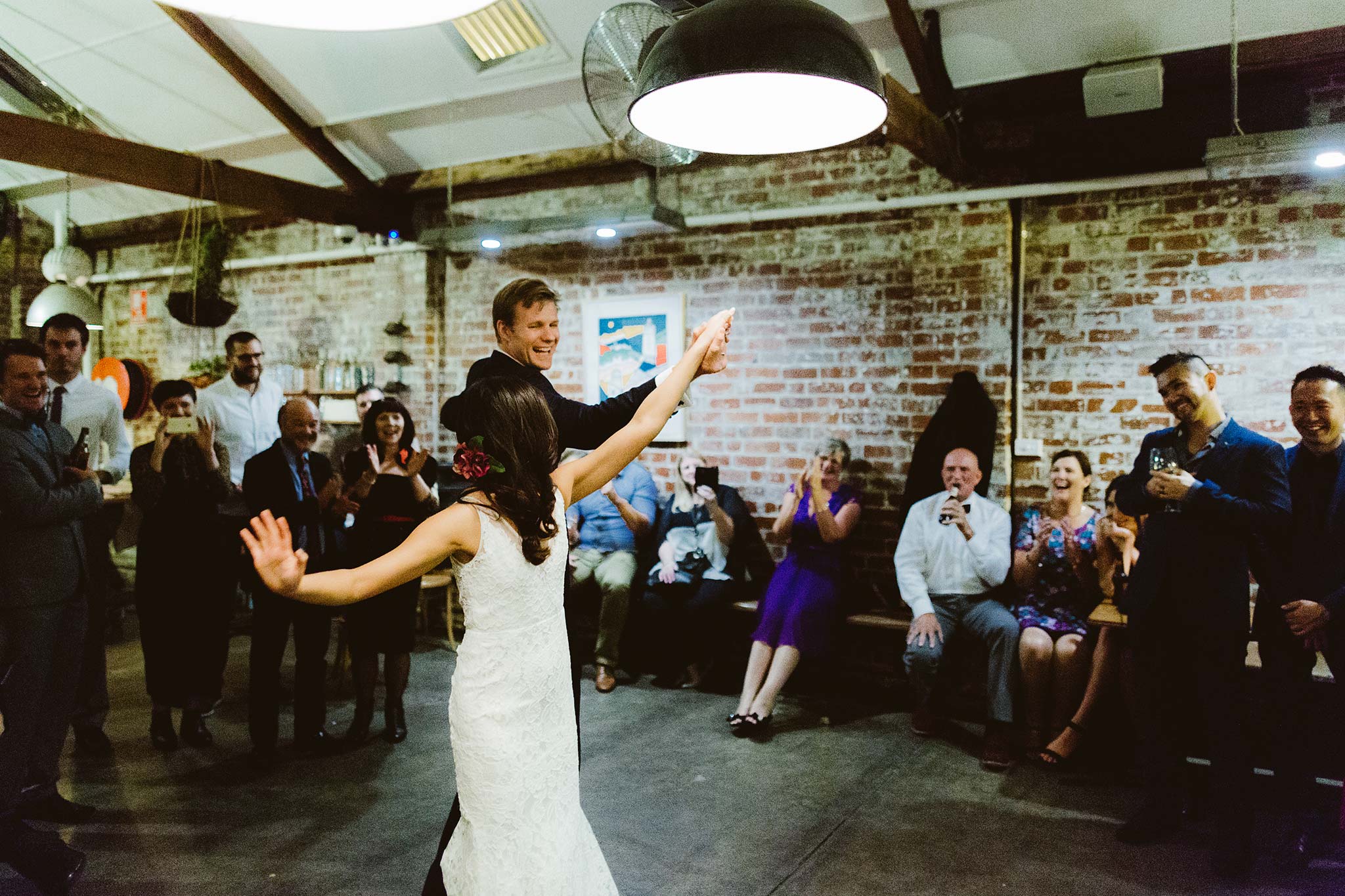 Melbourne-North-Carlton-East-Elevation-Surprise-Winter-warehouse-Wedding-photographer-dance