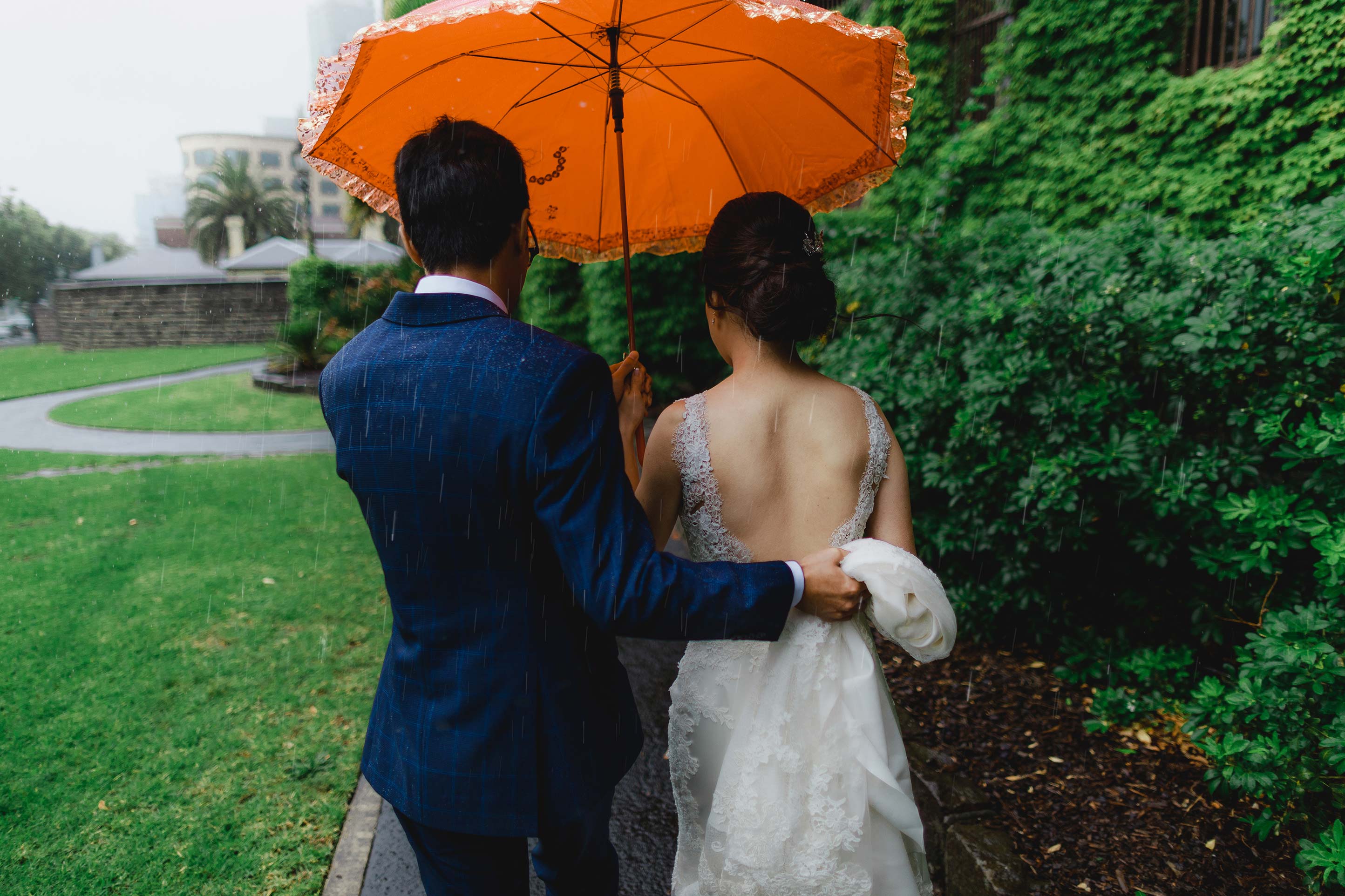 Melbourne-Botanical-Gardens-House-Wedding-Ceremony-rain