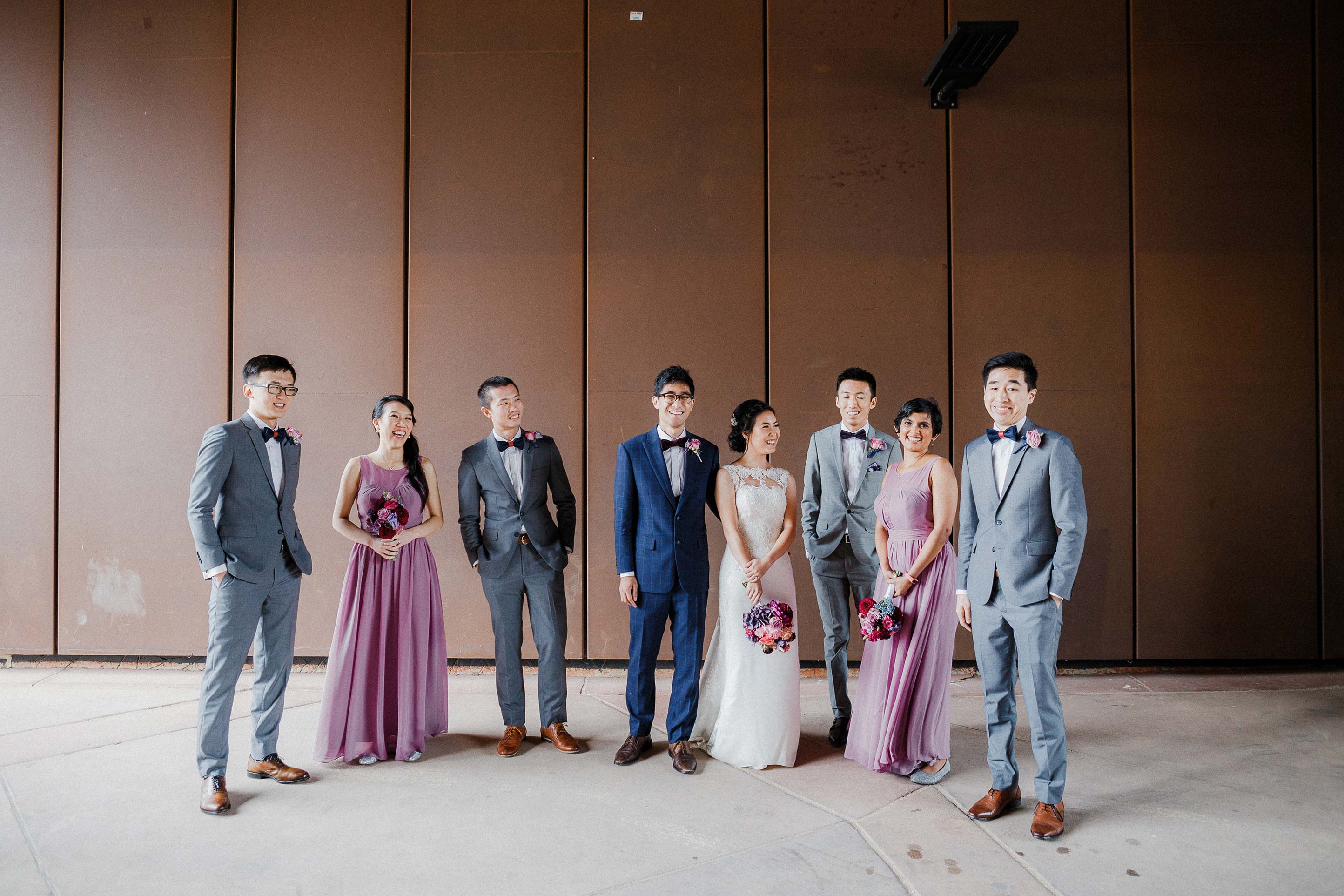 Melbourne-Richmond-Glasshaus-Wedding-bridal-party-portrait