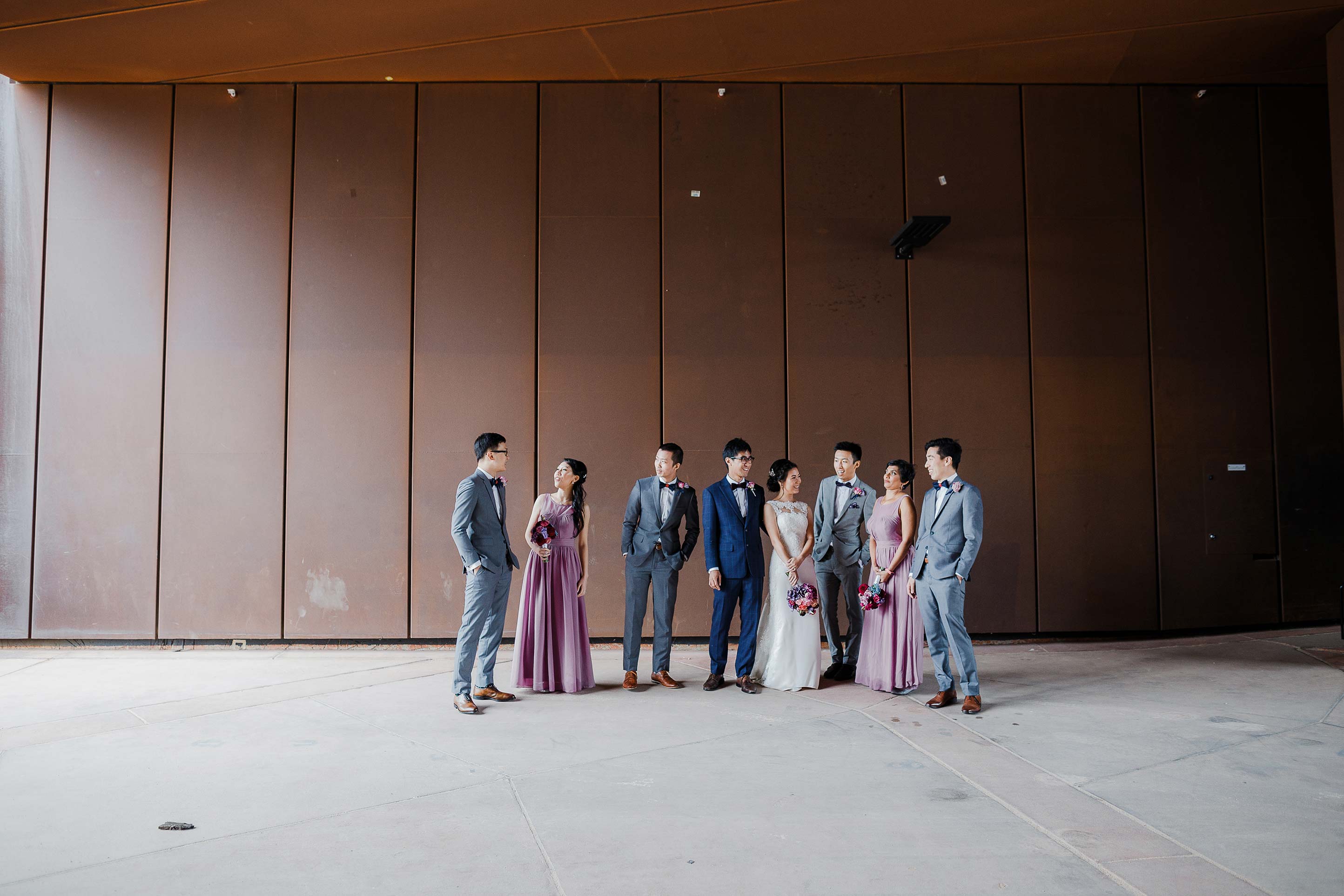 Melbourne-Richmond-Glasshaus-Wedding-bridal-party-portrait