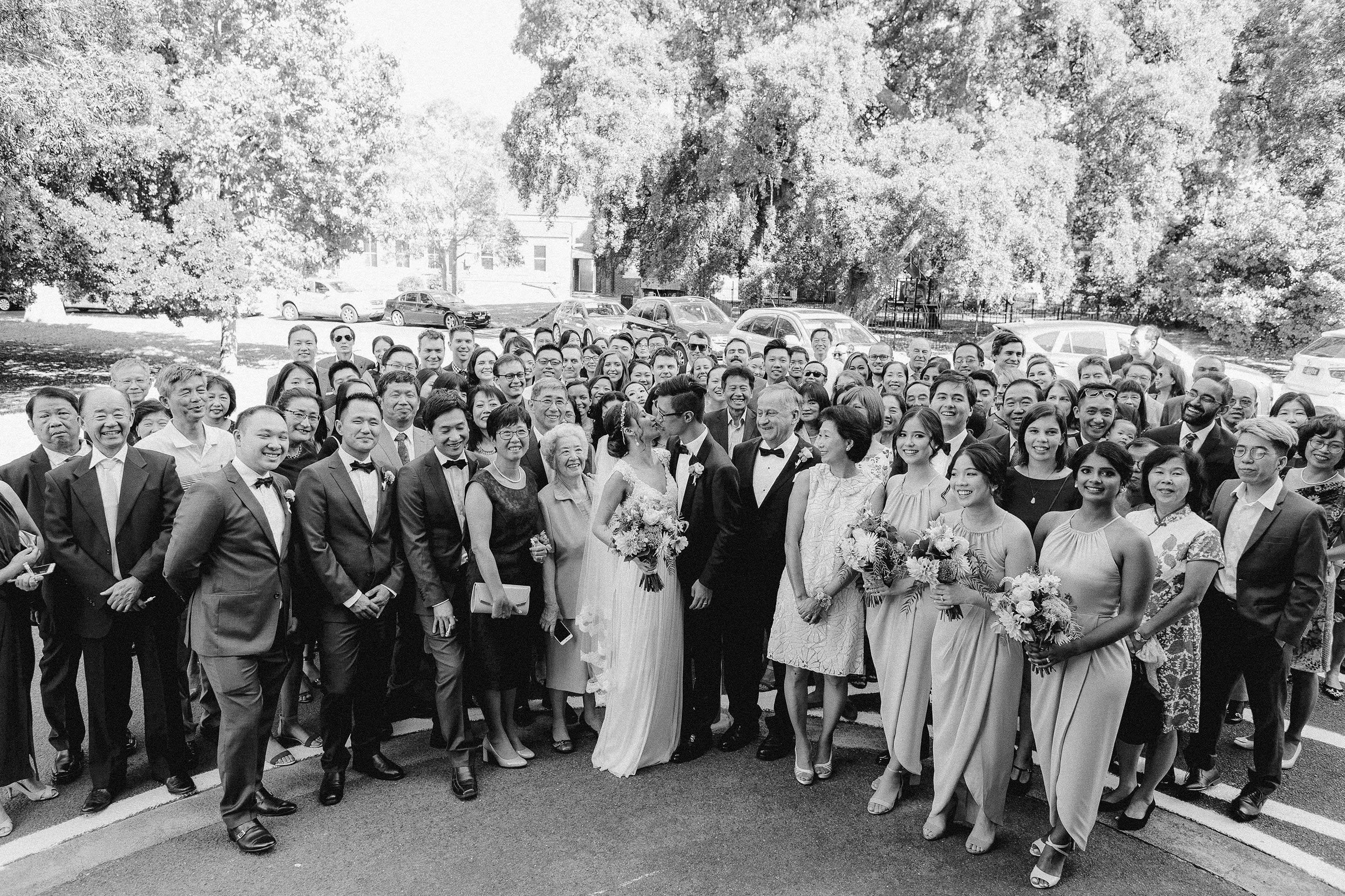 Melbourne-caufield-north-wedding-church-ceremony-group-photo