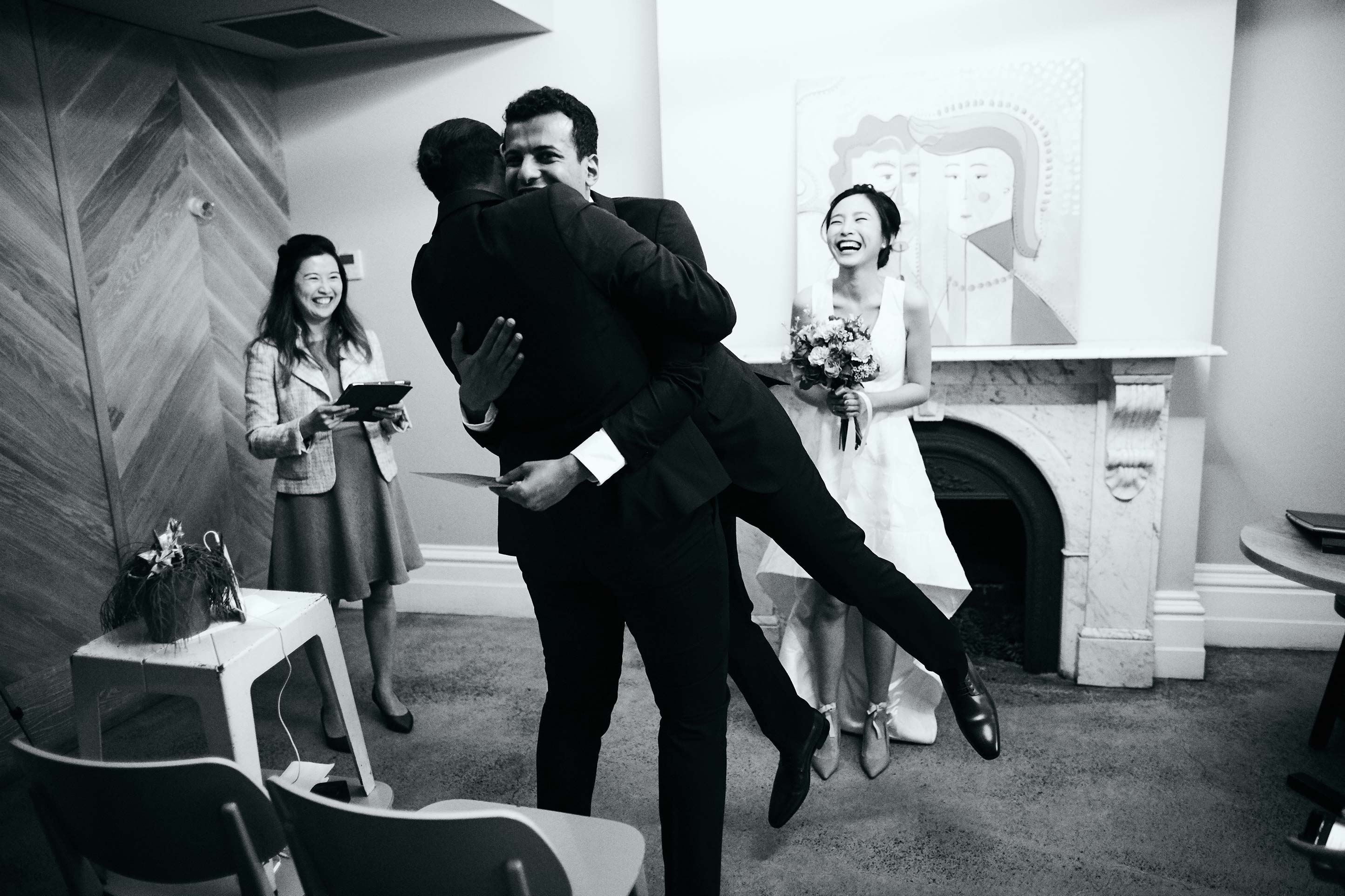 Melbourne-Wedding-Photographer-Kettle-Black-ceremony-hug