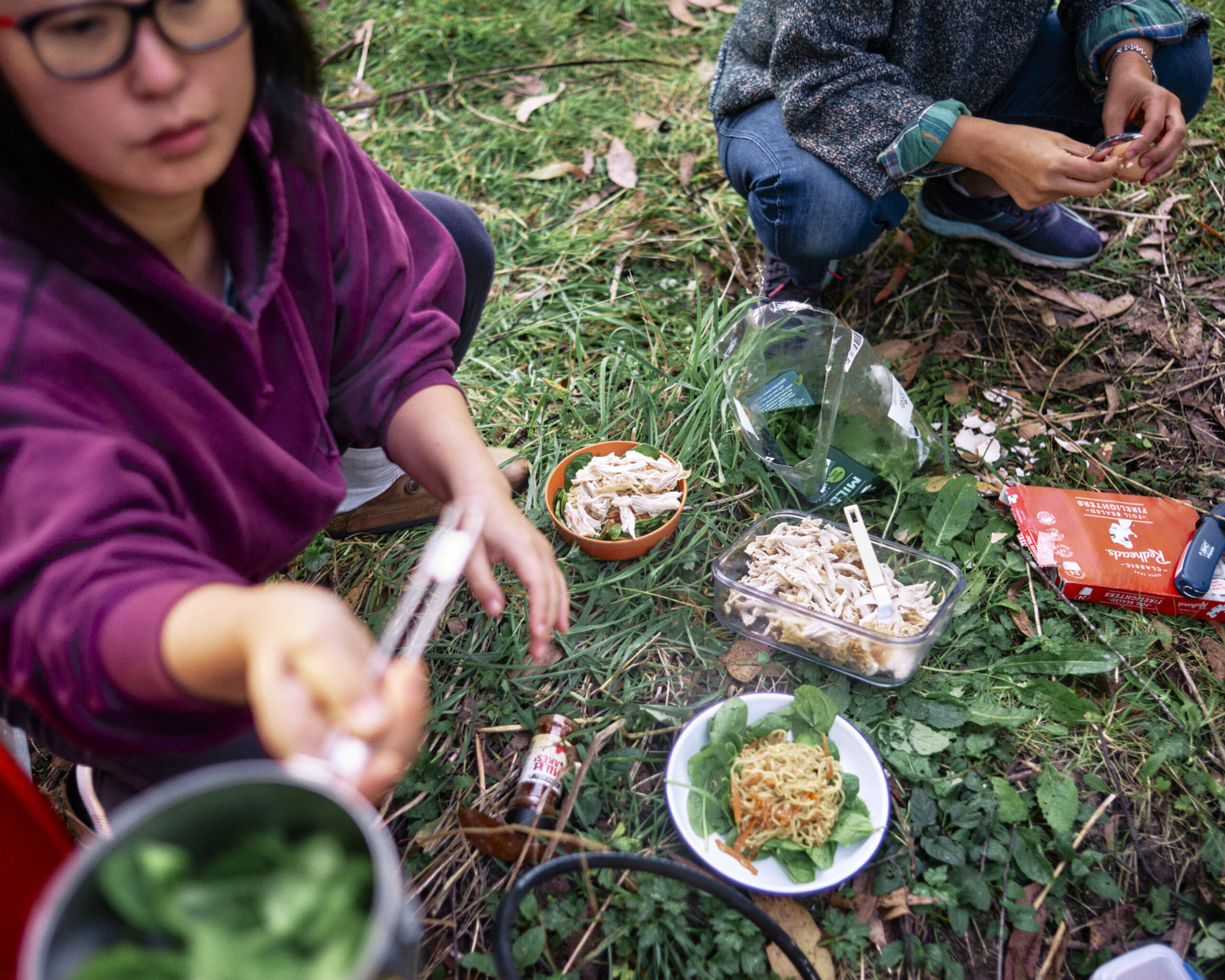 Stevensons Fall camping leica mp240 noodle salad