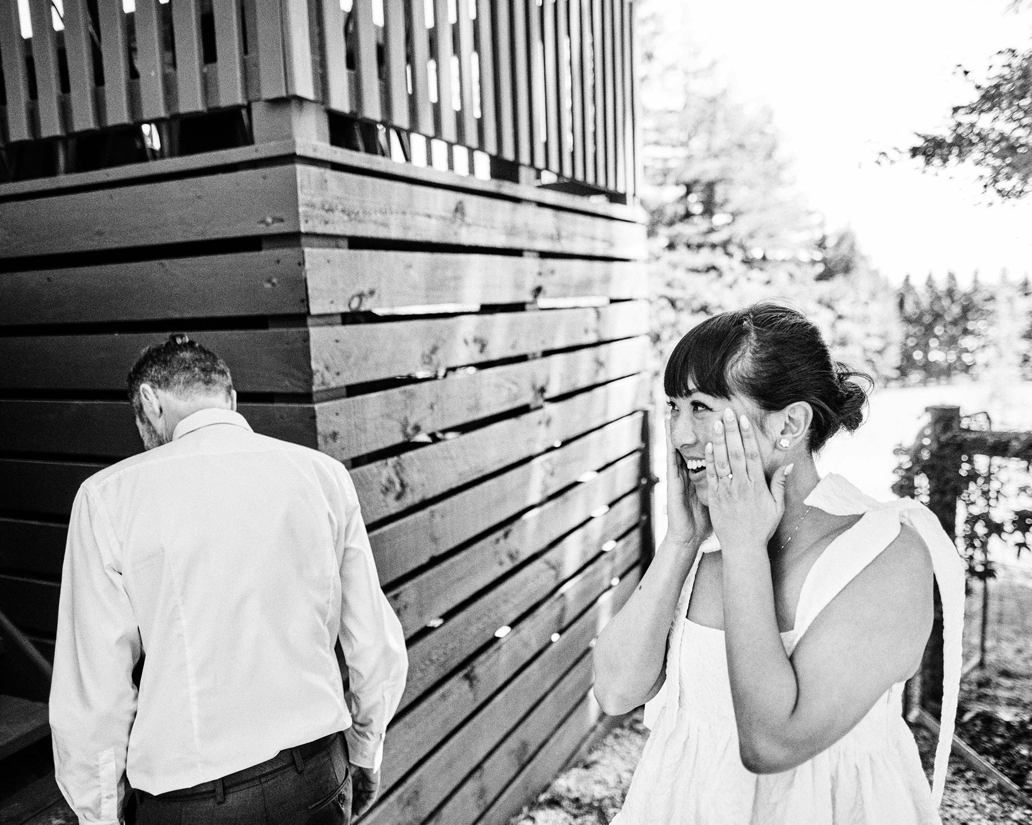 The Farm Yarra Valley Wedding bride nervous
