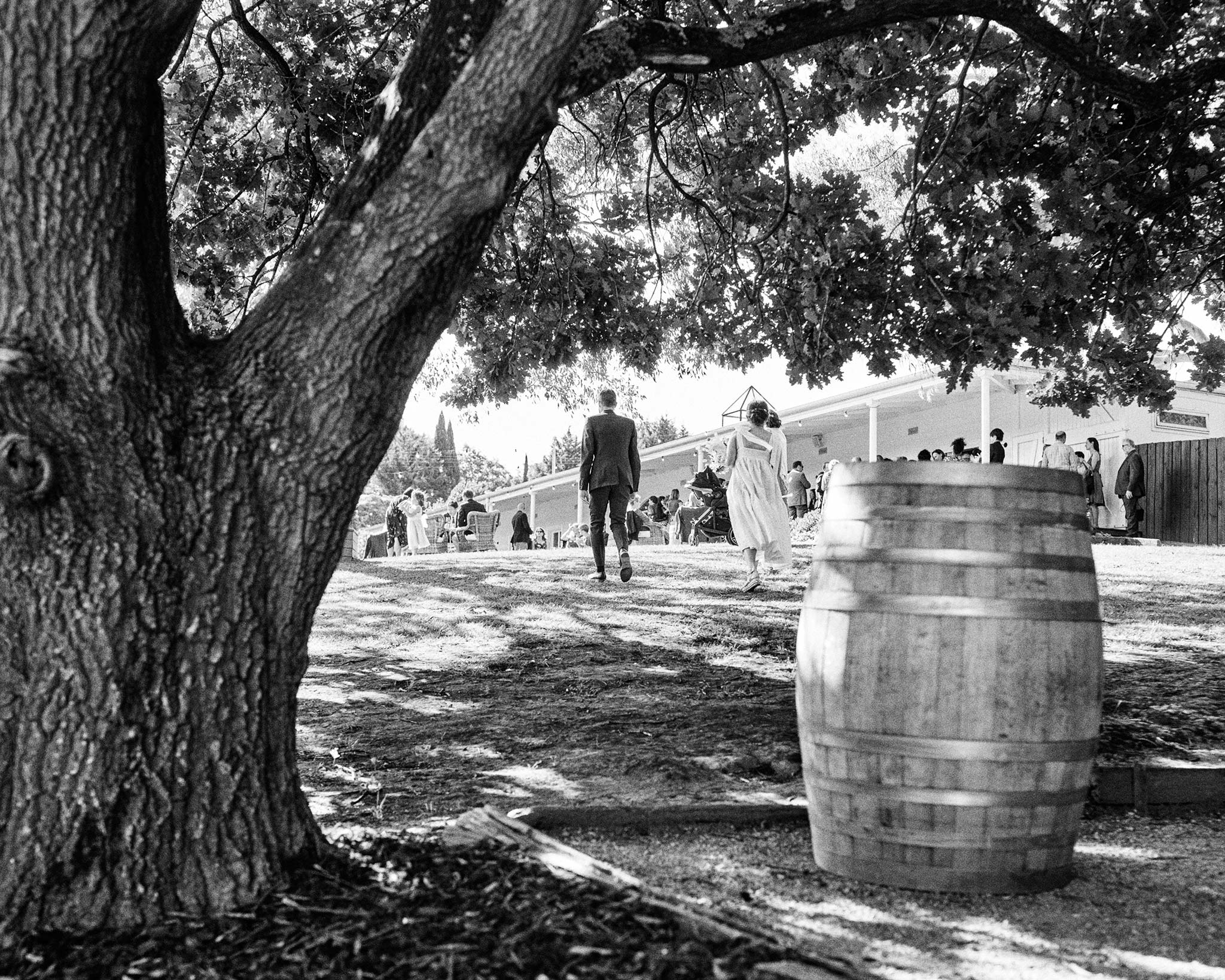 The Farm Yarra Valley Wedding barrel 