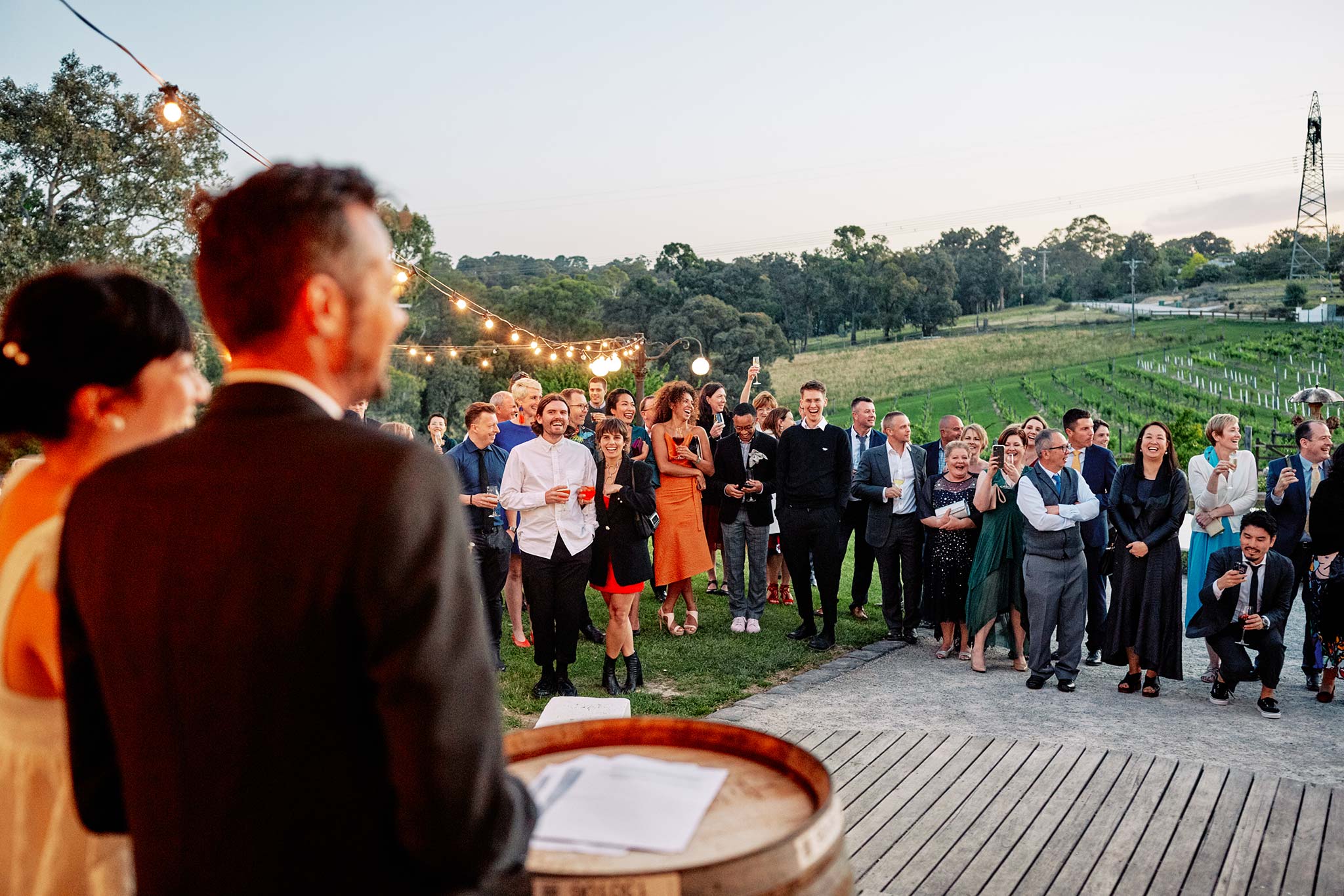 The Farm Yarra Valley Wedding bride groom speech